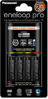 Panasonic Eneloop K-KJ55HCD40E Quick Charger incl. 4 x AA batteries 2500mah